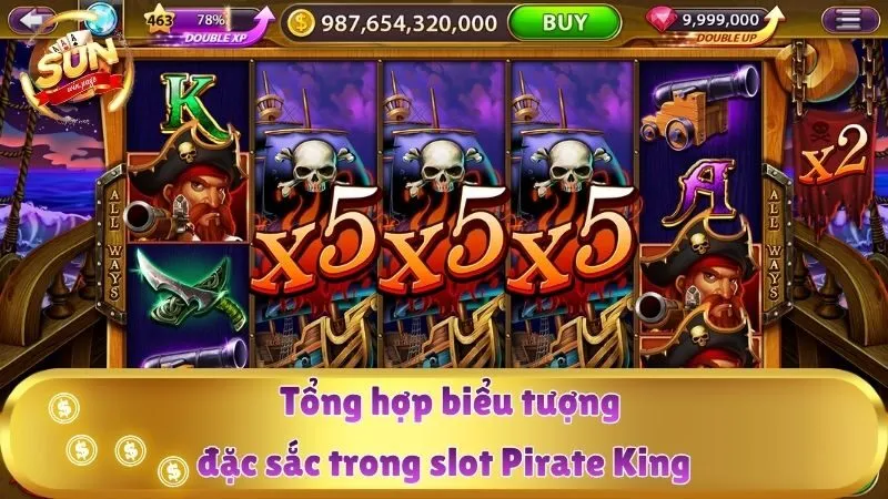 Tổng hợp biểu tượng đặc sắc trong slot Pirate King